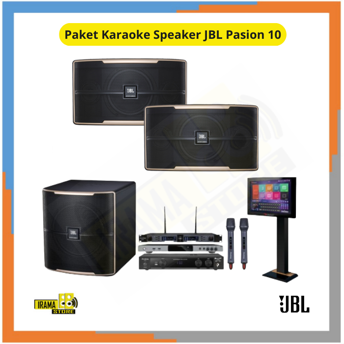 Paket Karaoke Rumah Speaker JBL Pasion 10 - Lengkap